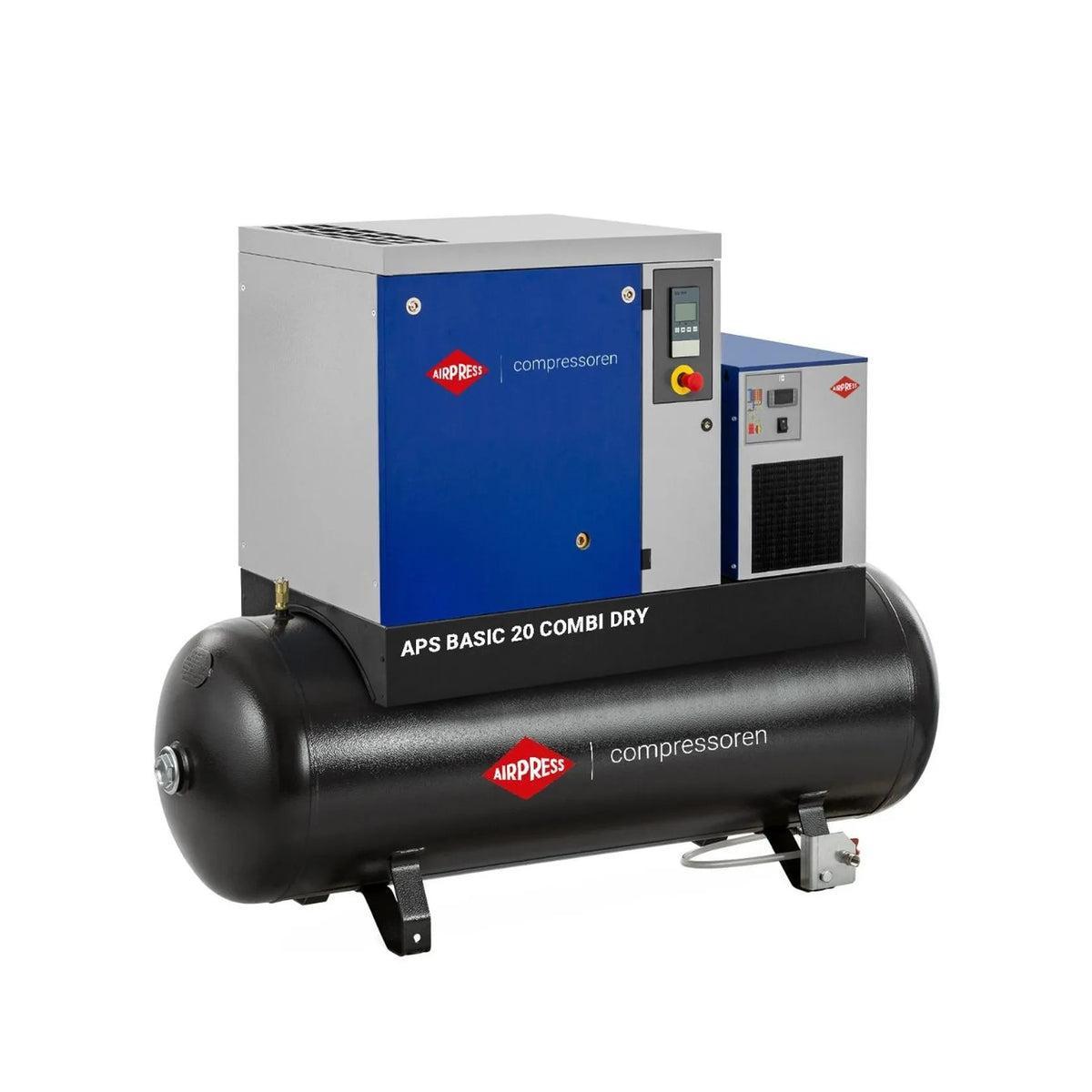 Airpress Schroefcompressor APS 20 Basic Combi Dry 10 bar 20 pk/15 kW 1680 l/min 500 l