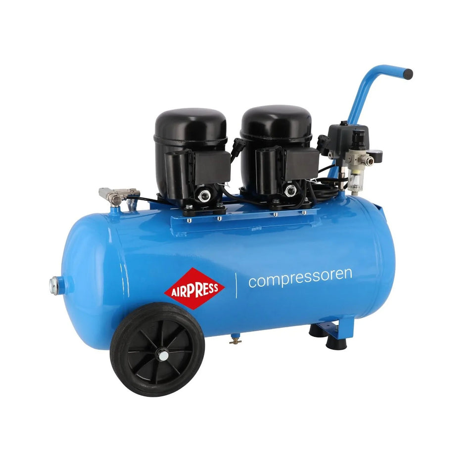 Airpress Stille compressor L 100-50 8 bar 1 pk/0.74 kW 64 l/min 50 l