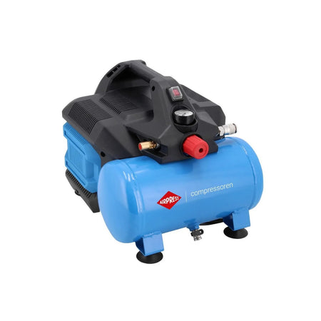 Airpress Stille olievrije compressor LMO 6-126 8 bar 1 pk/0.75 kW 88 l/min 6 l
