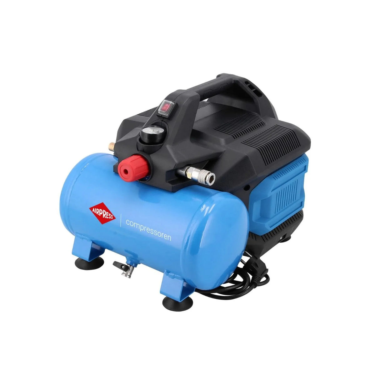 Airpress Stille olievrije compressor LMO 6-126 8 bar 1 pk/0.75 kW 88 l/min 6 l