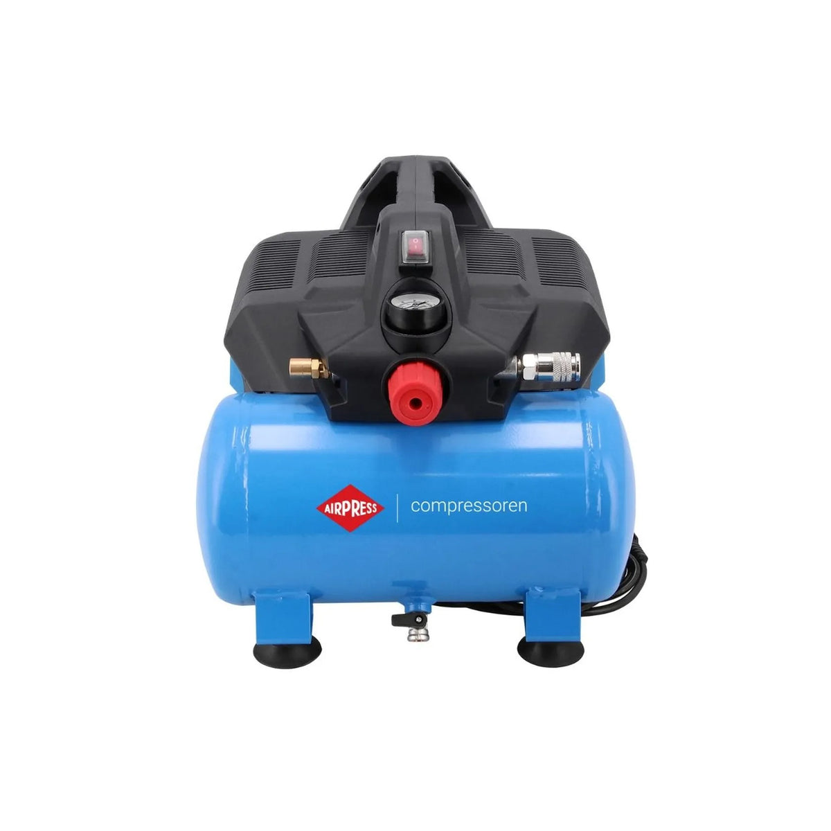 Airpress Stille olievrije compressor LMO 6-126 8 bar 1 pk/0.75 kW 88 l/min 6 l