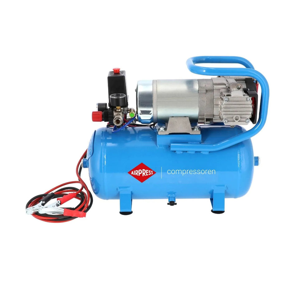 Airpress 24V Stille Olievrije Compressor DC 24-225/15 10 bar 0.75 pk/0.55 kW 180 l/min 15 l