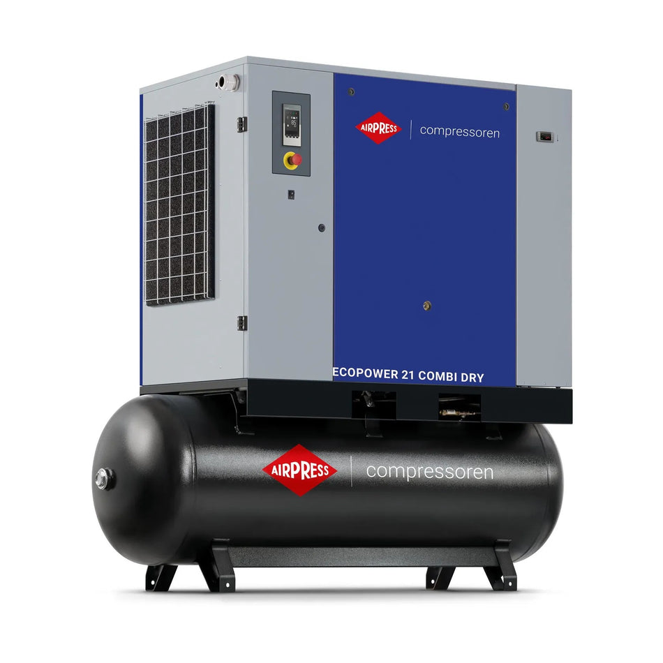 Airpress Schroefcompressor EcoPower 20B Combi Dry 10 bar 20 pk/ 15 kW 2310 l/min 500 l