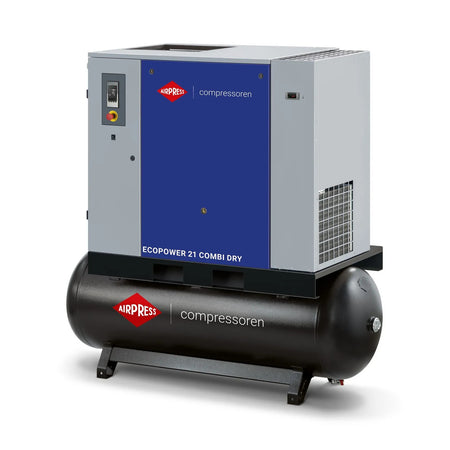 Airpress Schroefcompressor EcoPower 20B Combi Dry 10 bar 20 pk/ 15 kW 2310 l/min 500 l