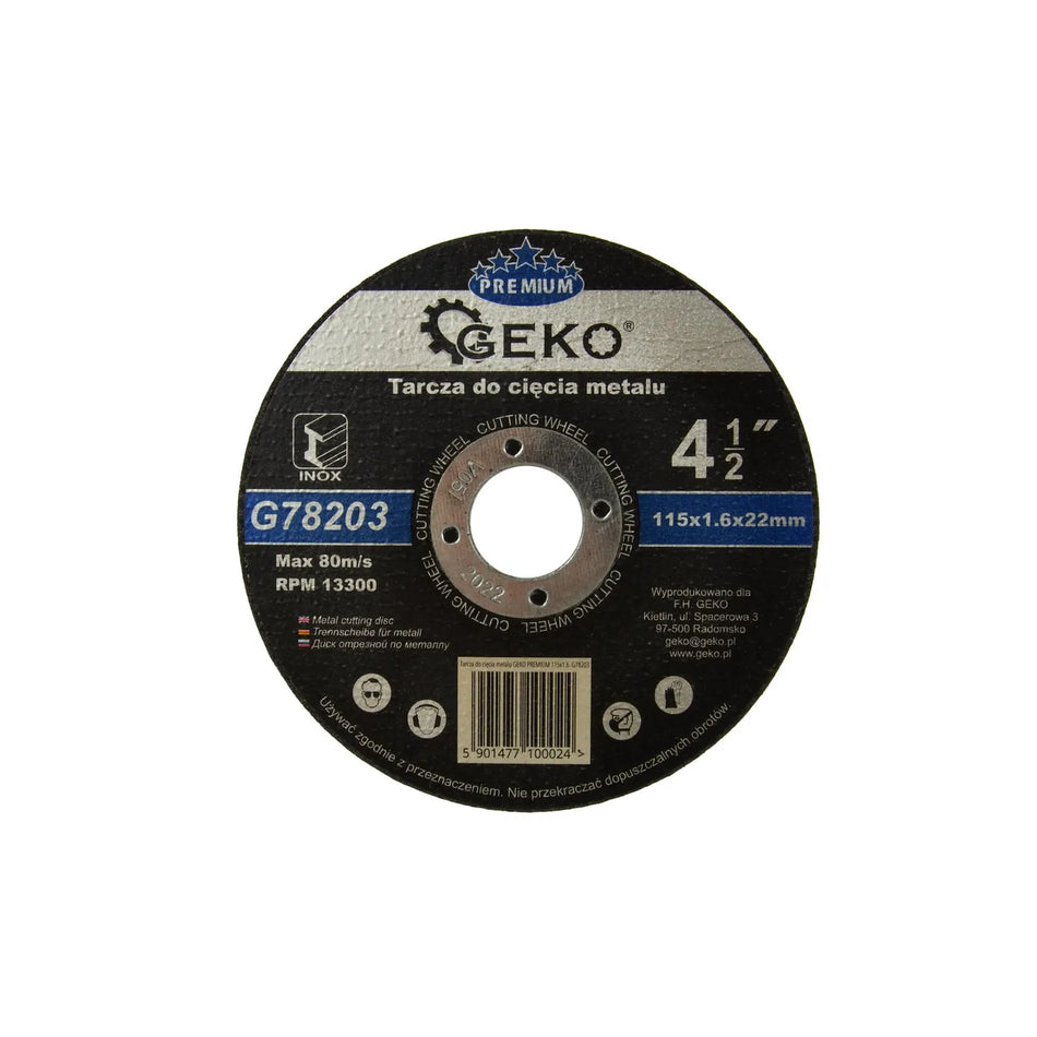 GEKO Metaalzaagblad Premium 115x1,6x22,2mm