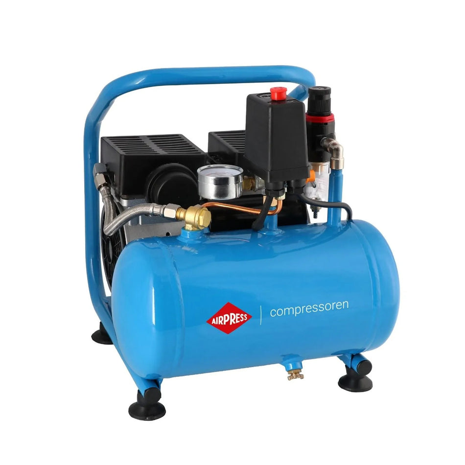 Airpress Stille Olievrije Compressor L 6-95 8 bar 0.6 pk/0.45 kW 48 l/min 5 l