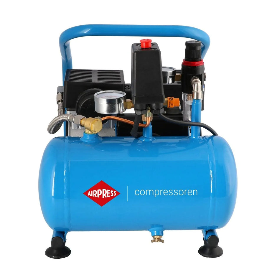 Airpress Stille Olievrije Compressor L 6-95 8 bar 0.6 pk/0.45 kW 48 l/min 5 l