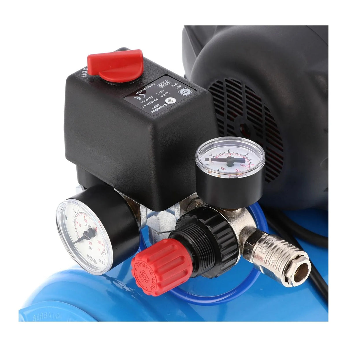 Airpress Stille Olievrije Compressor LMO 15-210 10 bar 0.75 pk/0.55 kW 125 l/min 15 l