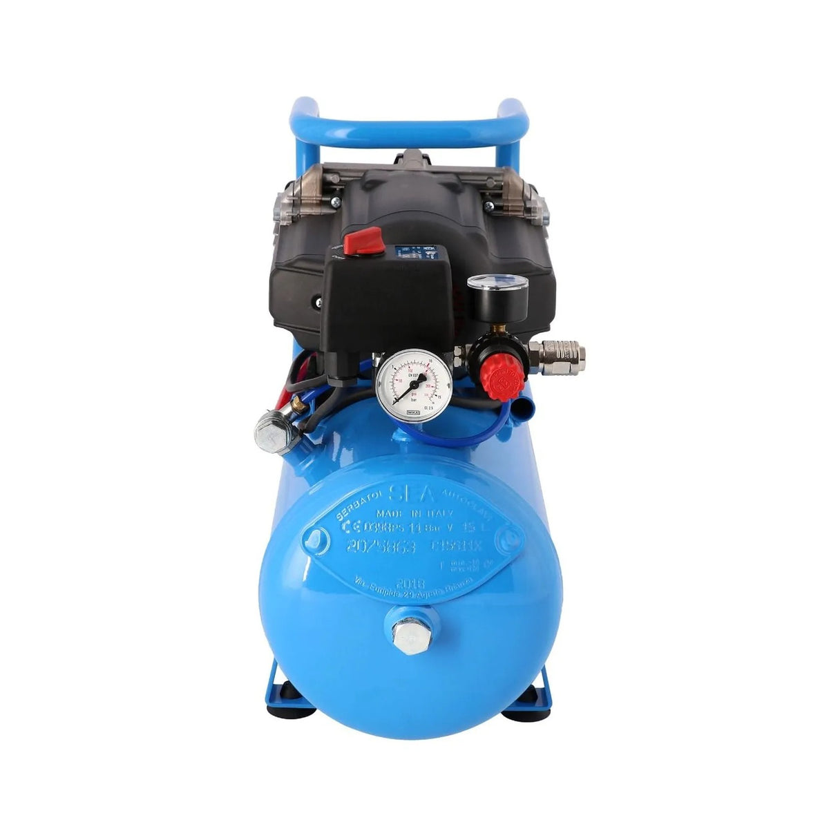 Airpress Stille Olievrije Compressor LMO 15-210 10 bar 0.75 pk/0.55 kW 125 l/min 15 l