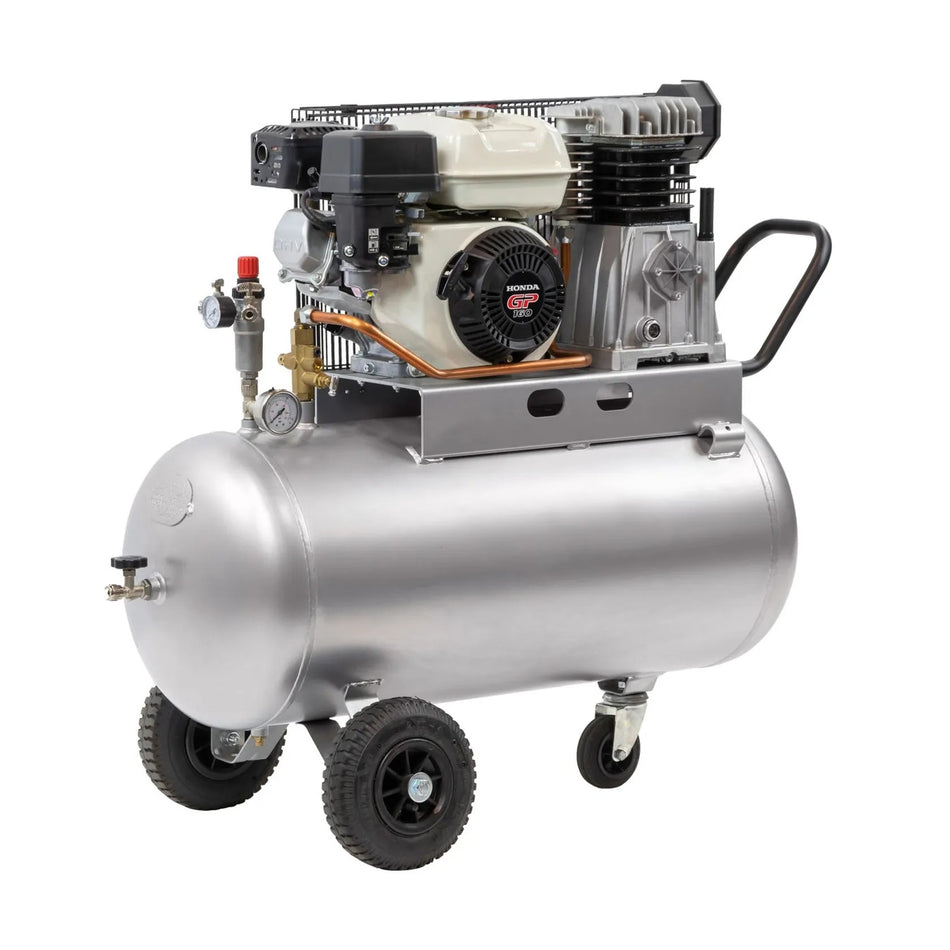 Airpress Compressor BM 100-410 met Honda GP160 10 bar 4.8 pk/ 3.6 kW 247 l/min 100 l