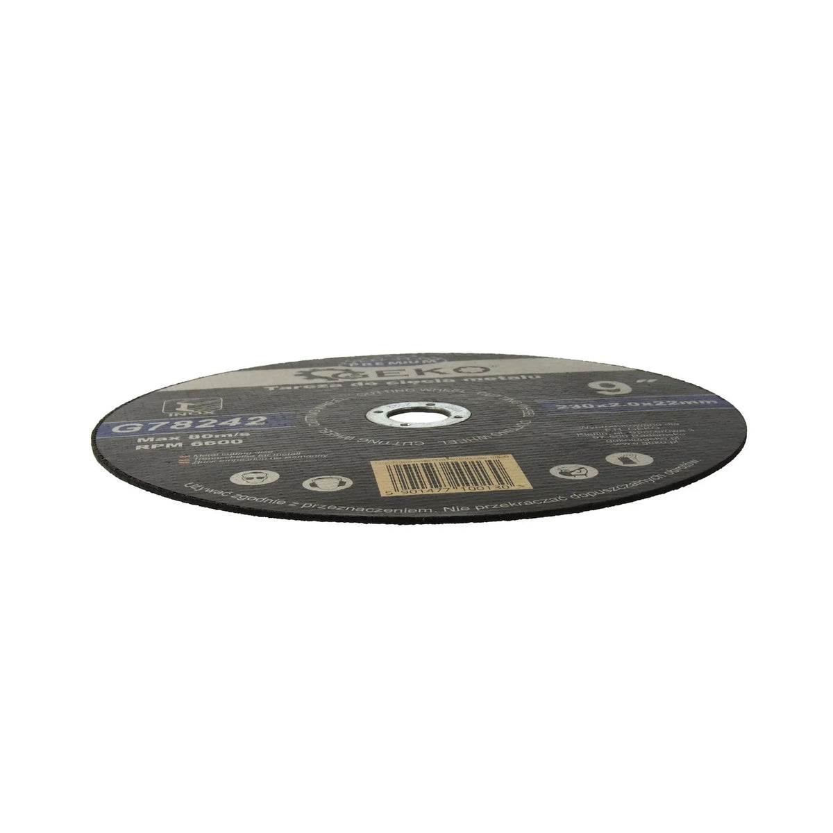 GEKO Metaaldoorslijpschijf Premium 230x2x22,2mm Inox