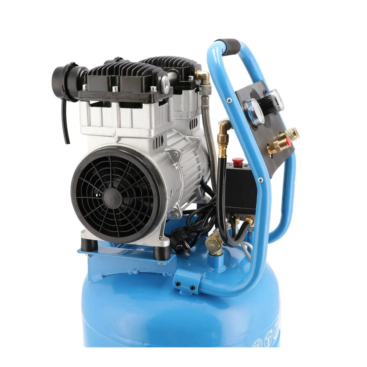 Airpress Stille olievrije staande compressor LMVO 40-250 8 bar 2 pk/1.5 kW 150 l/min 38 l