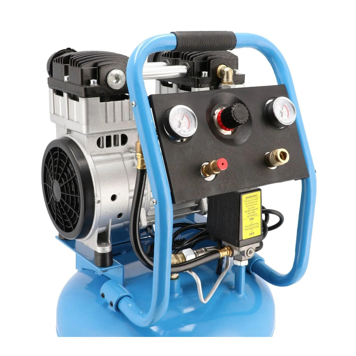 Airpress Stille olievrije staande compressor LMVO 40-250 8 bar 2 pk/1.5 kW 150 l/min 38 l