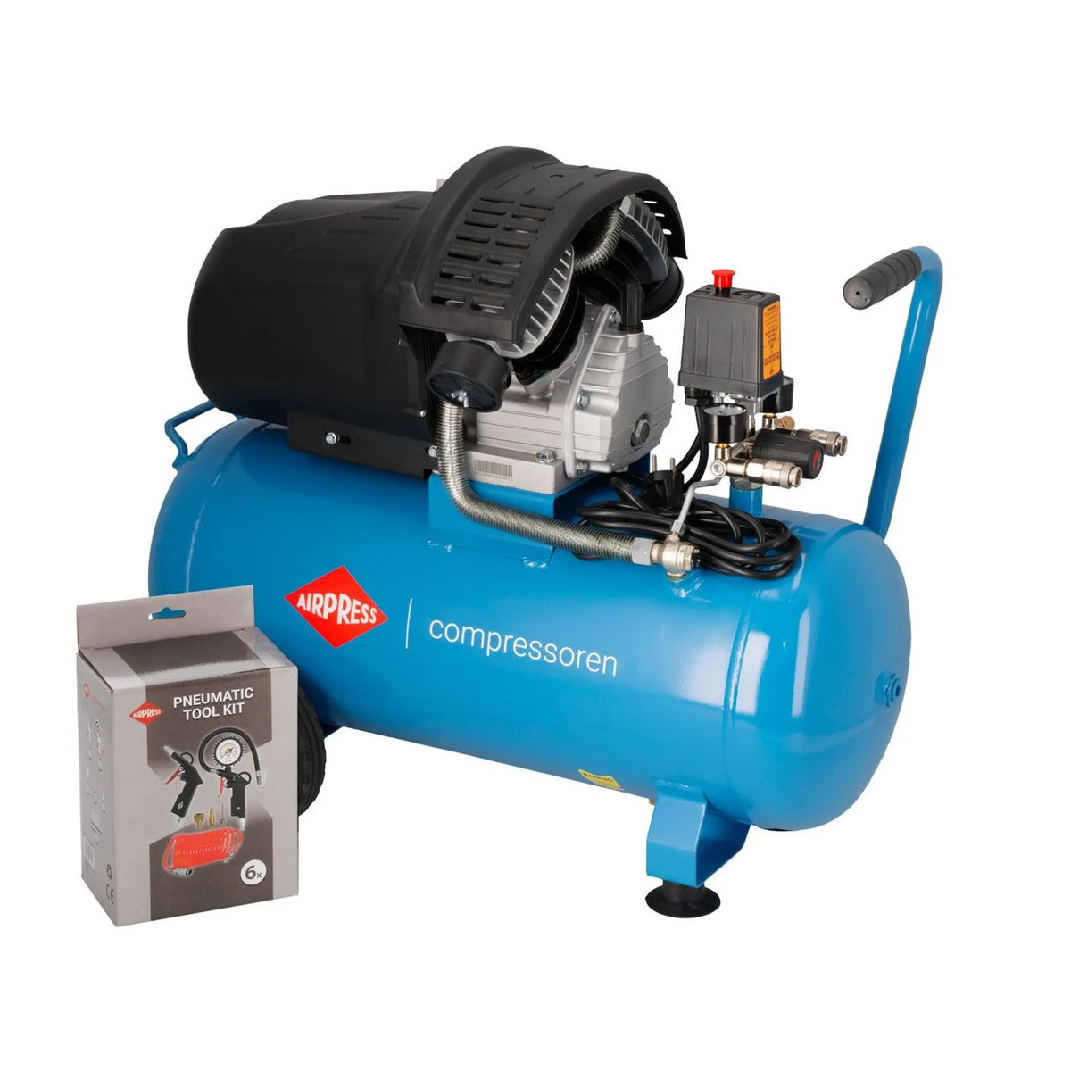 Airpress Compressor HL 425-50 met accessoires 8 bar 3 pk/2.2 kW 280 l/min 50 l