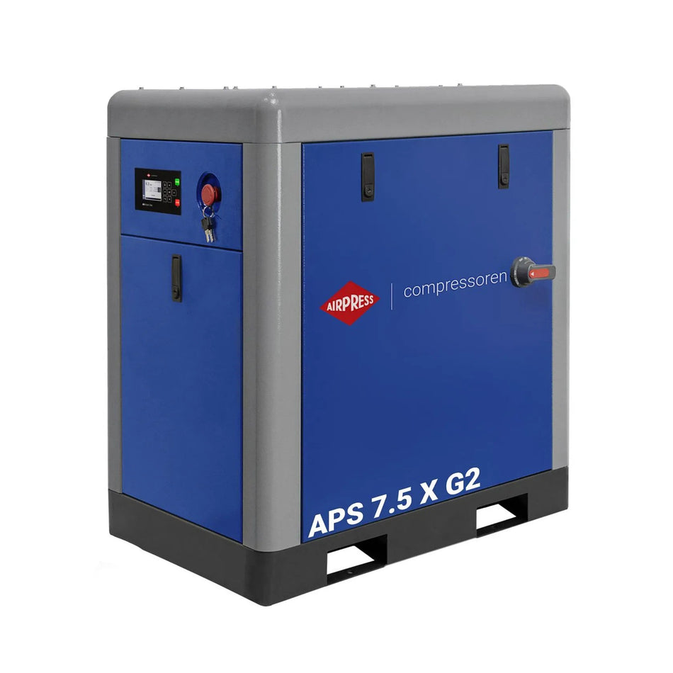 Airpress Schroefcompressor APS 7.5 X G2 10 bar 7.5 pk/5.5 kW 690 l/min