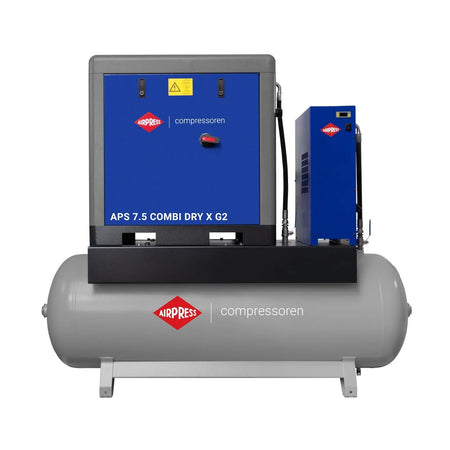 Airpress Schroefcompressor APS 7.5 500 Combi Dry X G2 10 bar 7.5 pk/5.5 kW 690 l/min 500 l