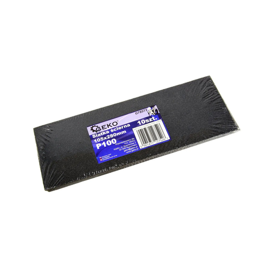 GEKO Schuurmesh met siliciumcarbide P100 105 x 280mm