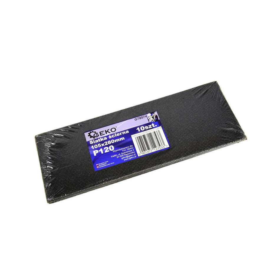GEKO Schuurmesh met siliciumcarbide P120 105 x 280mm