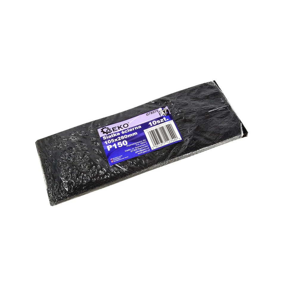 GEKO Schuurmesh met siliciumcarbide P150 105 x 280mm