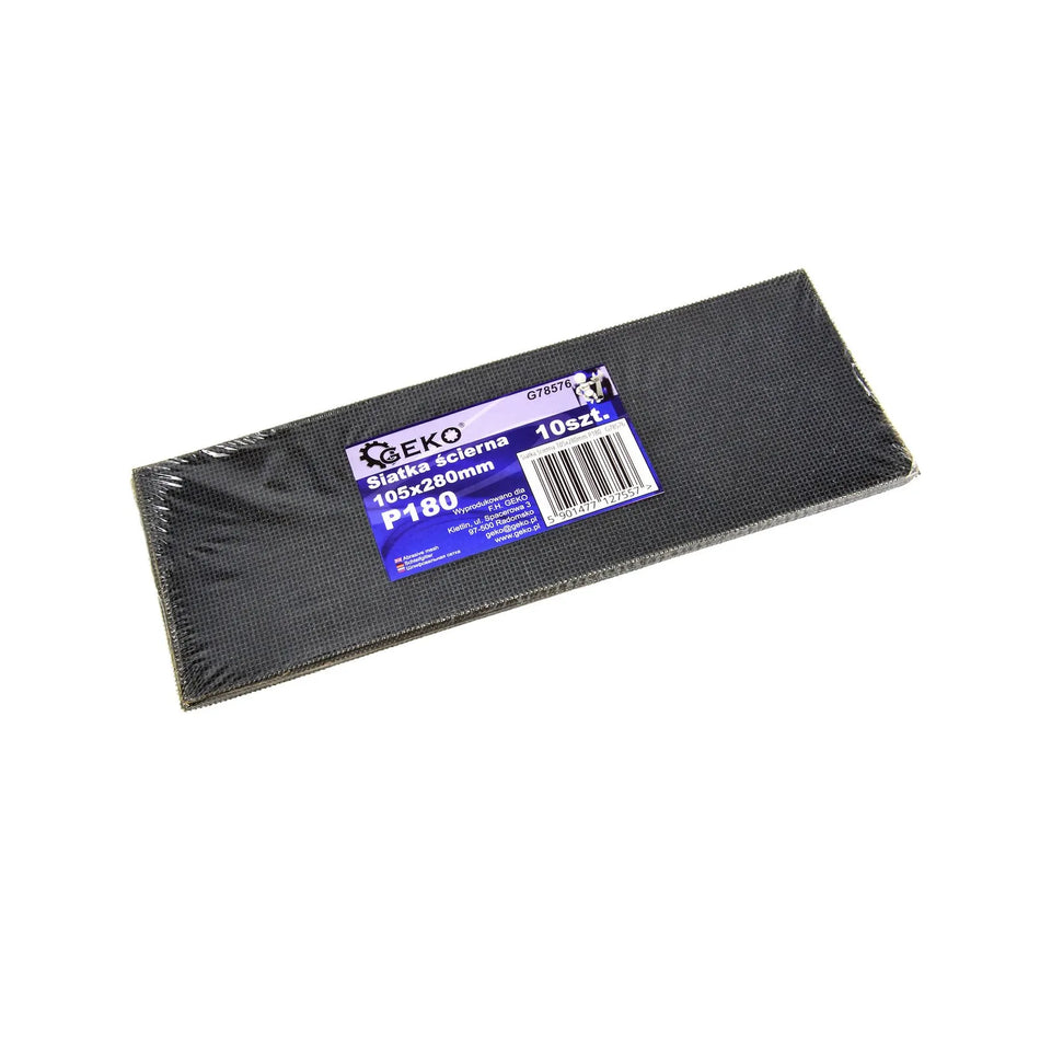 GEKO Schuurmesh met siliciumcarbide P180 105 x 280mm