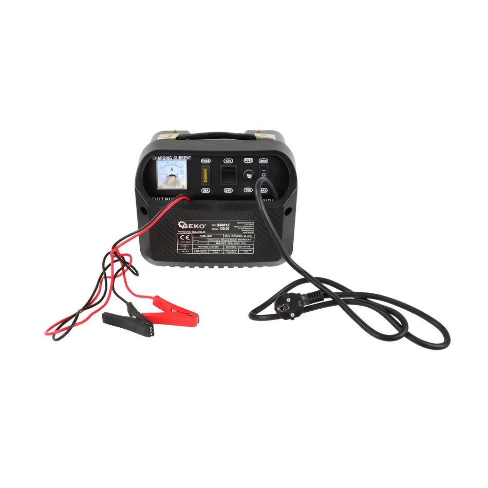 GEKO Batterijlader 12/24V 16A voor accu's 60-240Ah