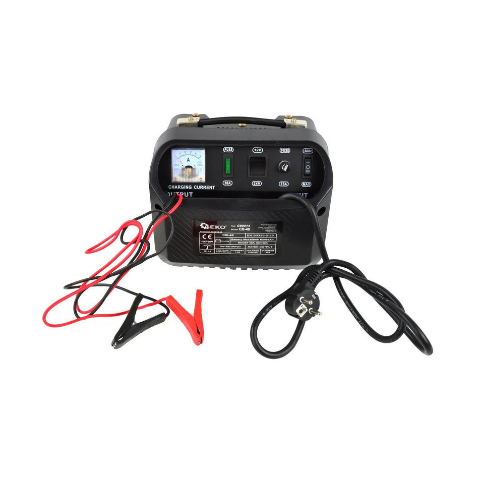 GEKO Batterijlader met Eurostekker CB40 12/24V 30A 92-300Ah
