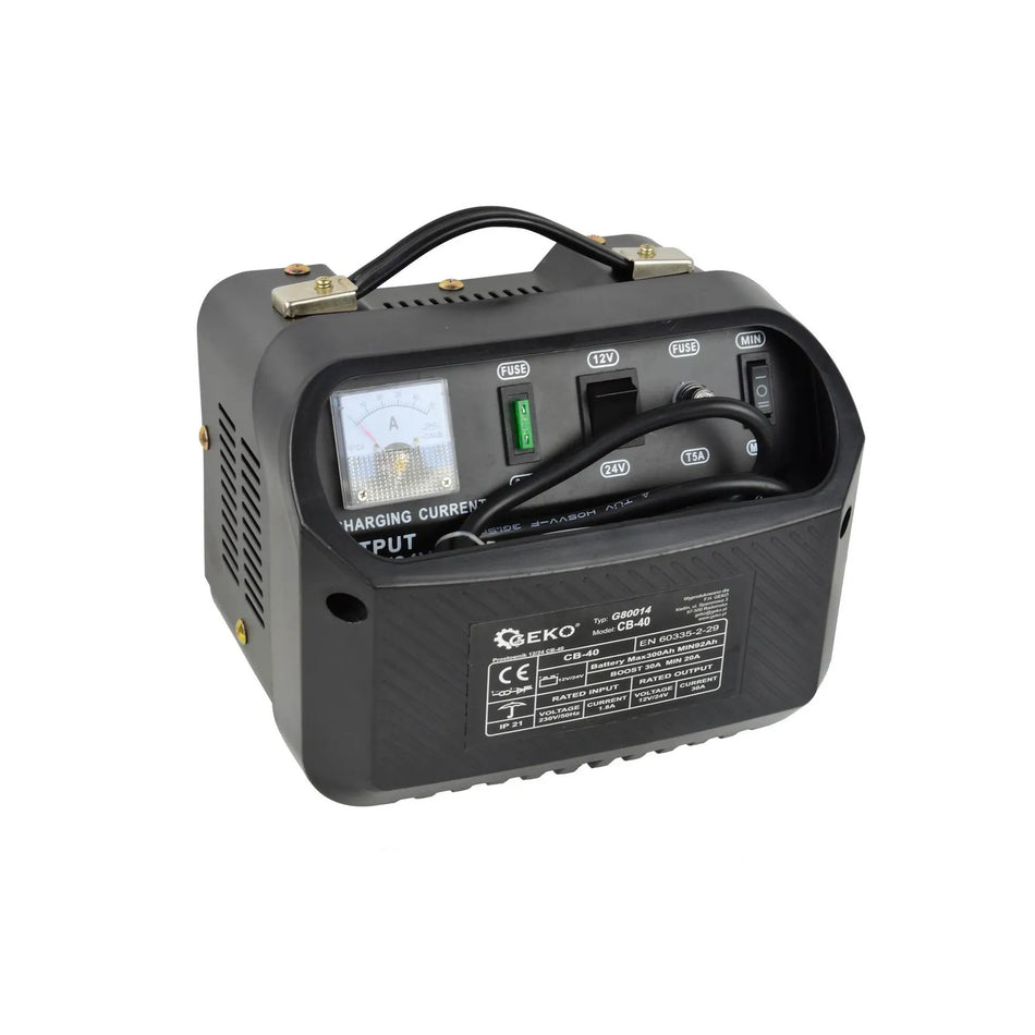 GEKO Batterijlader met Eurostekker CB40 12/24V 30A 92-300Ah