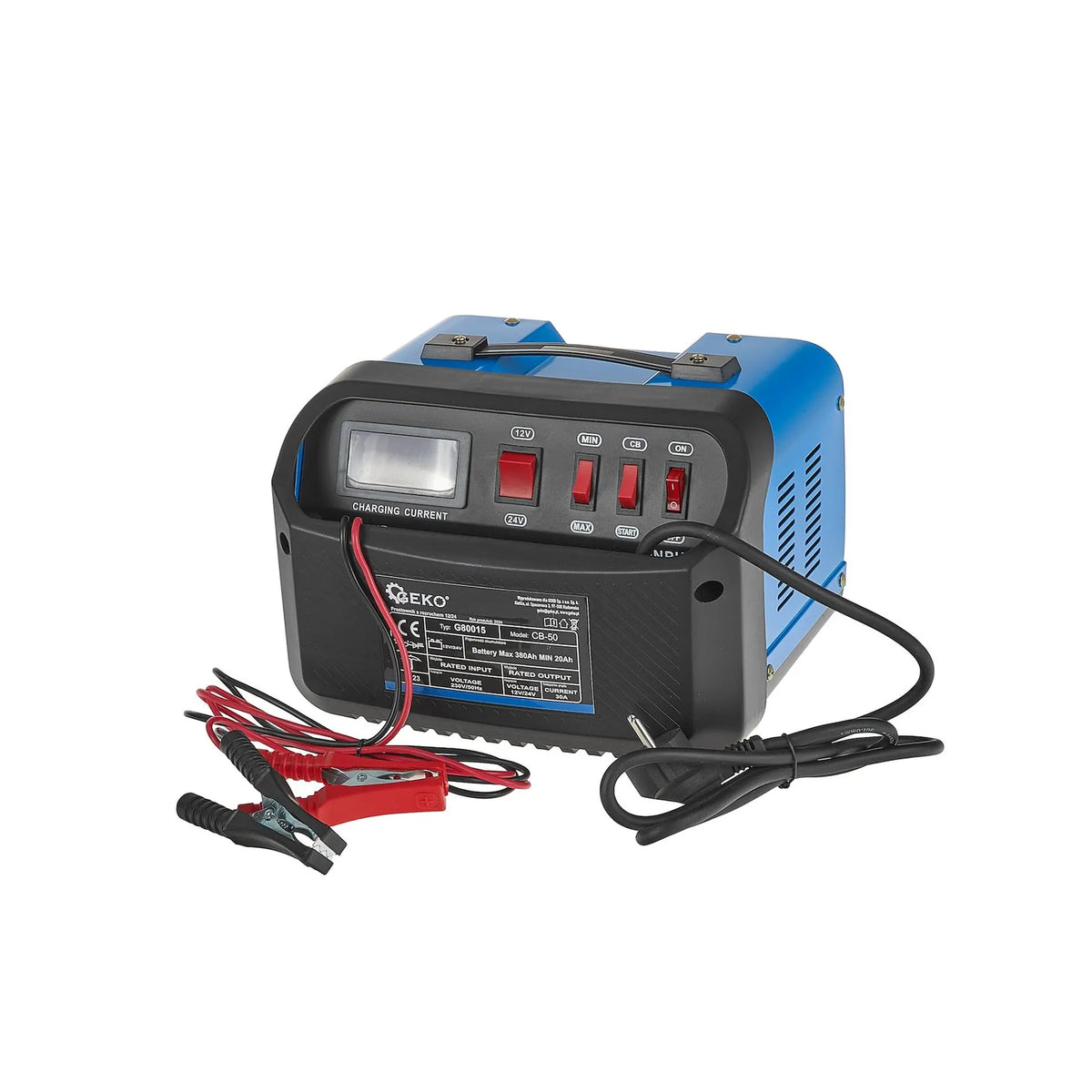 GEKO Batterijlader met jump-start functie 12/24V 30A voor accu 20-380Ah