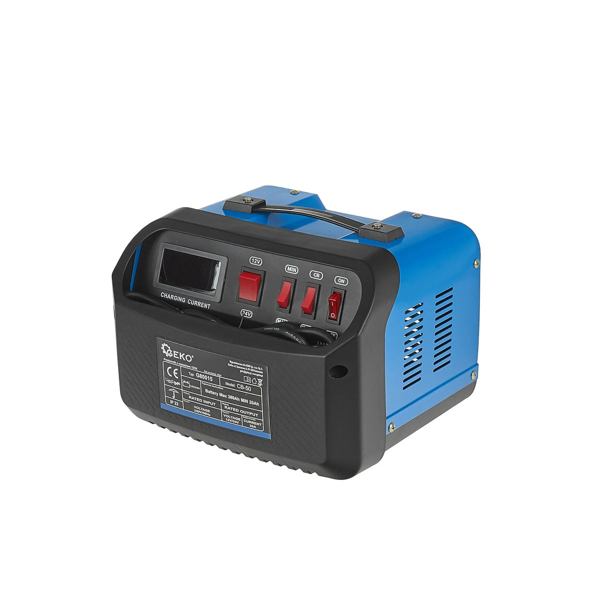 GEKO Batterijlader met jump-start functie 12/24V 30A voor accu 20-380Ah