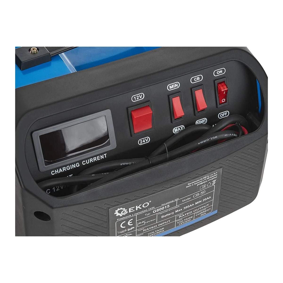 GEKO Batterijlader met jump-start functie 12/24V 30A voor accu 20-380Ah