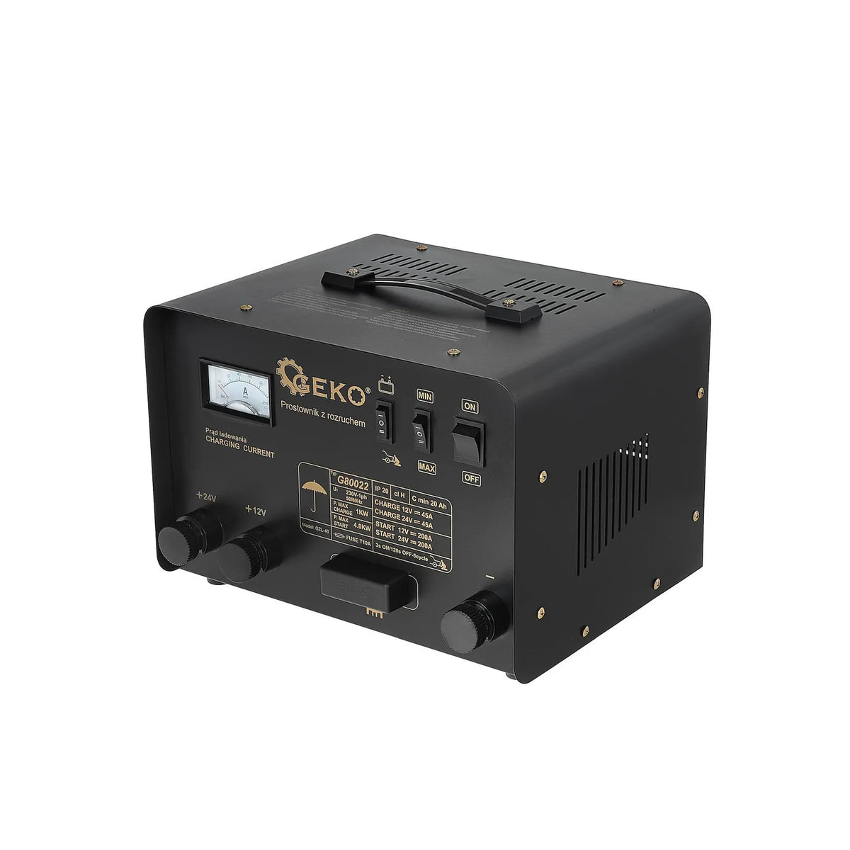 GEKO Acculader met motorstartfunctie 12/24V 200A