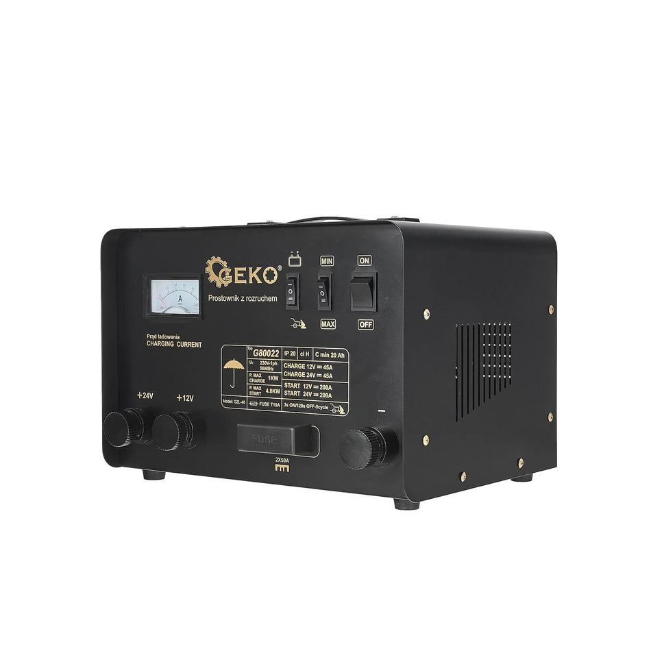 GEKO Acculader met motorstartfunctie 12/24V 200A