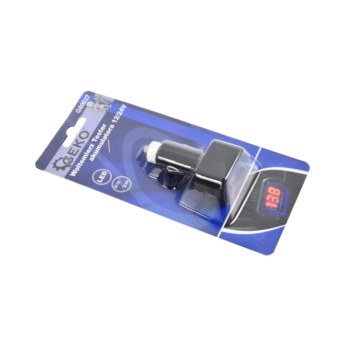 GEKO Voltmeter voor auto 12V met LCD-display