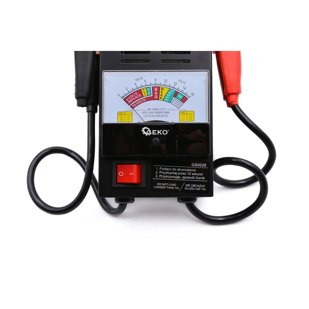 GEKO Analoge accutester 6/12V 100A met CCA meting