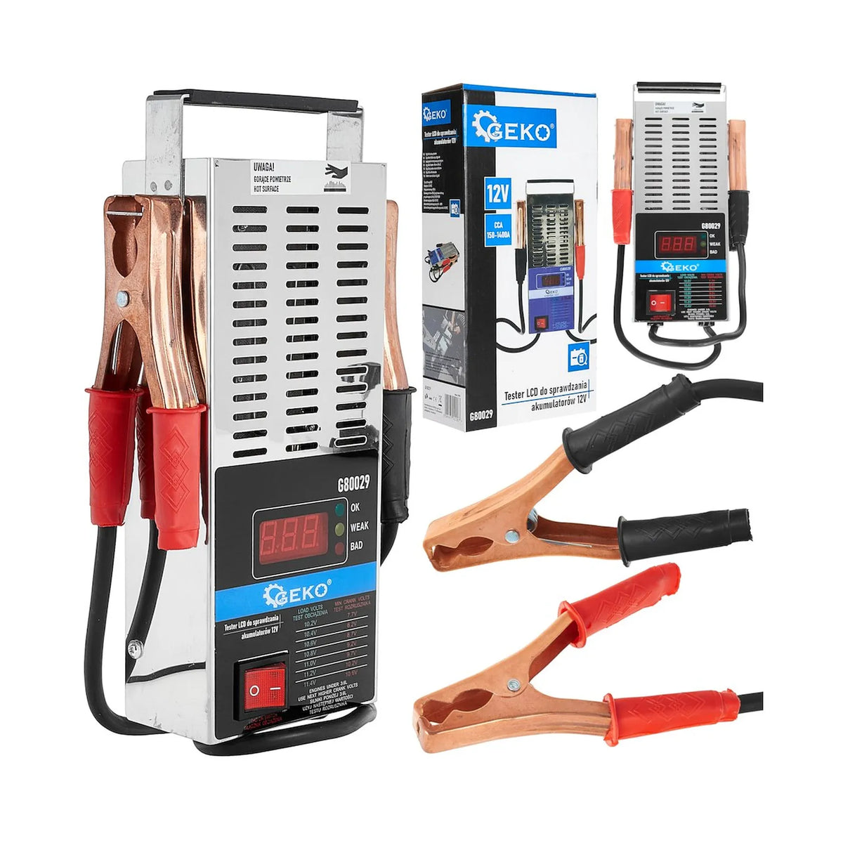 GEKO Digitale batterijtester voor 12V accu's 125A