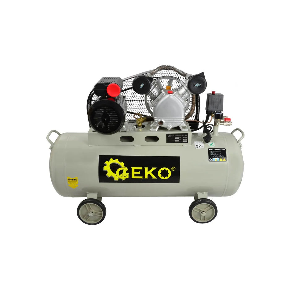 GEKO Luchtcompressor V-Twin olielubricated 100L 8 bar 390 L/min