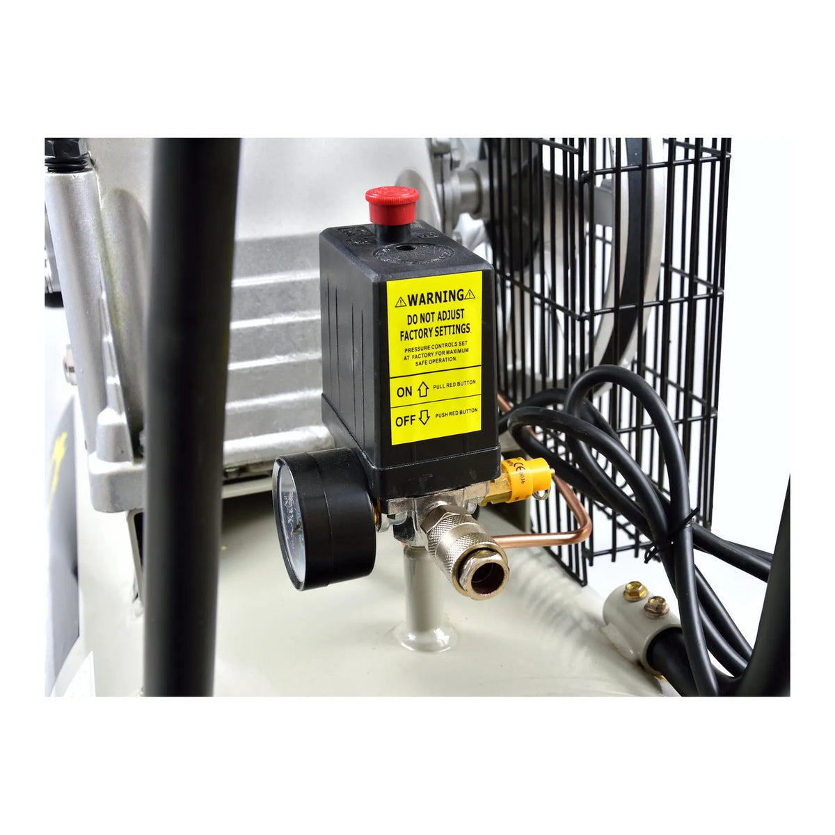 GEKO 100L oliegesmeerde luchtcompressor 9 bar 420 L/min