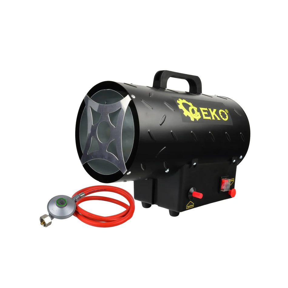 GEKO Gasheater LPG draagbaar 15kW met reducer en slang