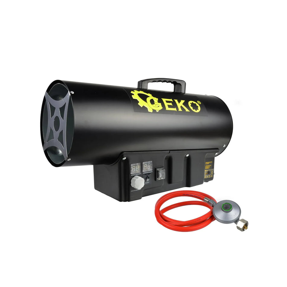 GEKO Gasheater LPG met thermostaat en reducer 40kW