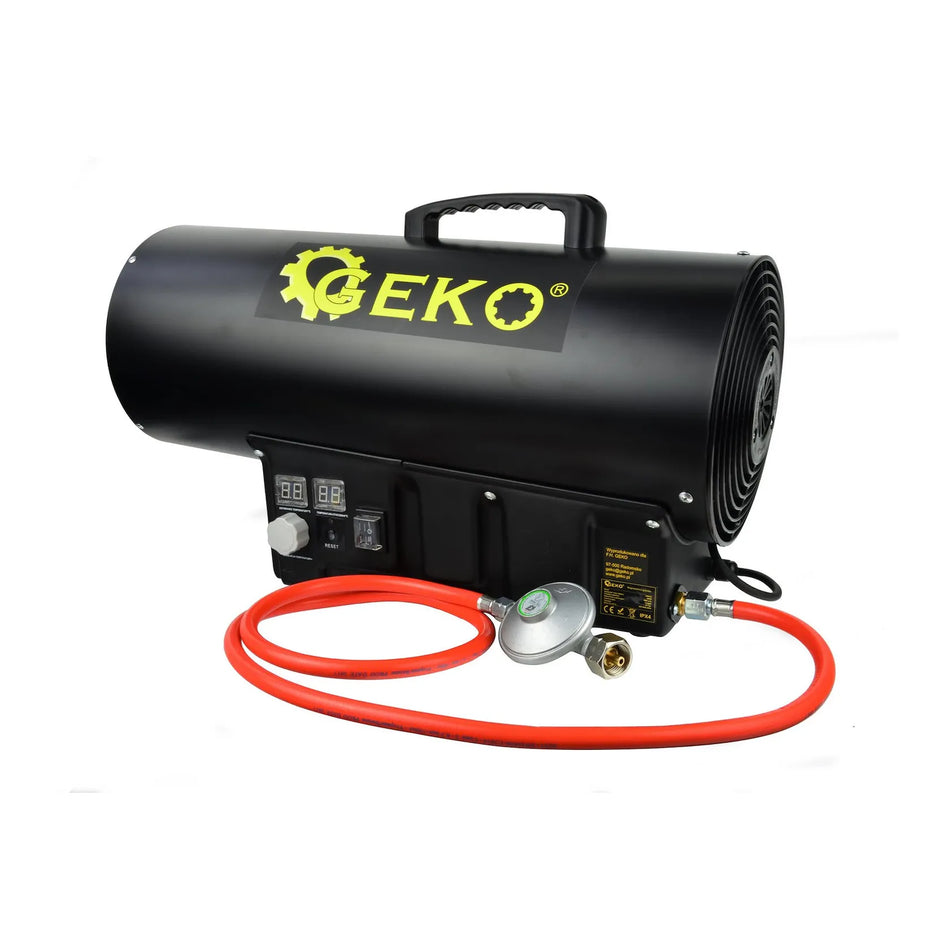 GEKO Gasheater LPG met thermostaat en reducer 40kW