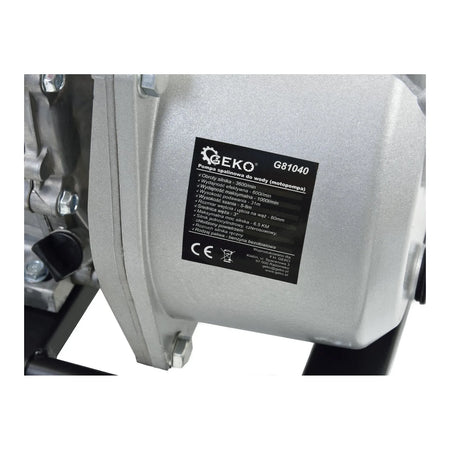 GEKO Benzine waterpomp met 6,5 kW motor 3"