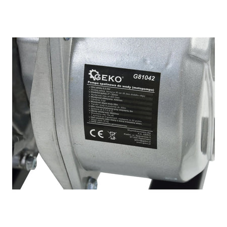 GEKO Benzine waterpomp met 6,5 PK motor 2"