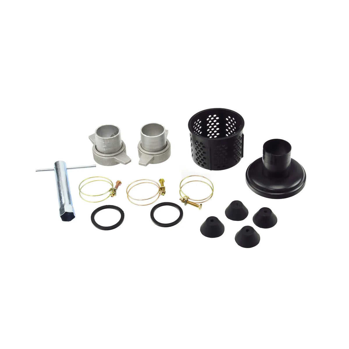 GEKO Benzine waterpomp met 6,5 PK motor 2"