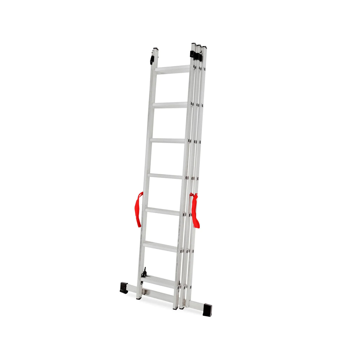 AWTools Aluminium multifunctionele ladder 3x7 sporten 150 kg draagvermogen