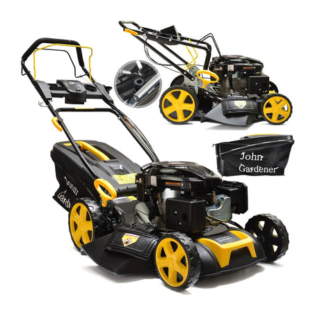 John Gardener Grasmaaier met Loncin motor 196cc, handstart, zelfaandrijving, met paneel