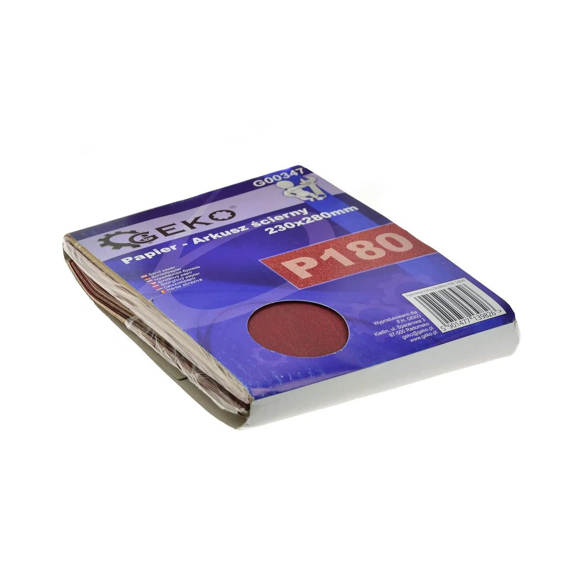 GEKO Schuurpapier aluminiumoxide waterdicht P180 230x280mm per 100