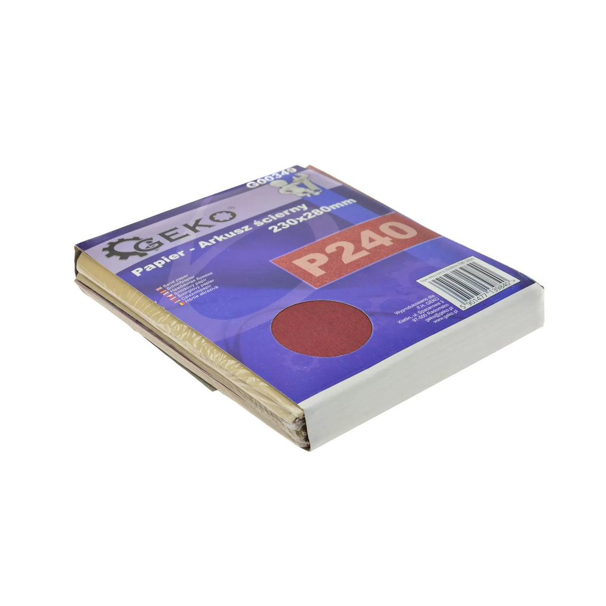GEKO Schuurpapier aluminiumoxide waterdicht P240 230x280mm per 100