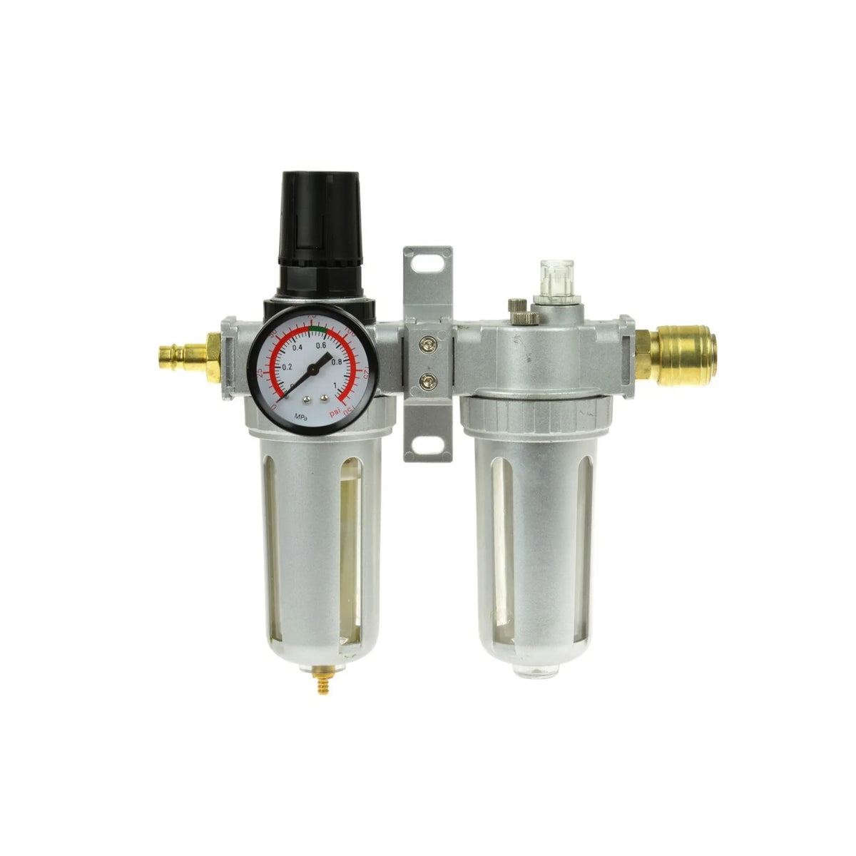 GEKO Luchtfilter Regulator Smeerset met Manometer 1/2" NPT