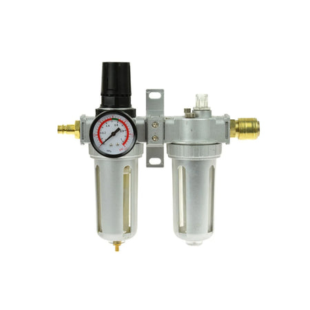 GEKO Luchtfilter Regulator Smeerset met Manometer 1/2" NPT