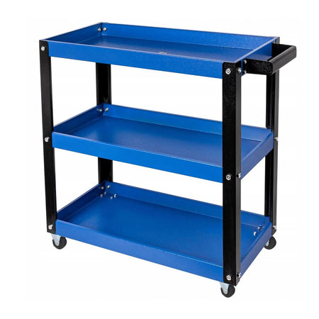 GEKO Werkplaatswagen met 3 schappen en ergonomisch handvat 78,4cm